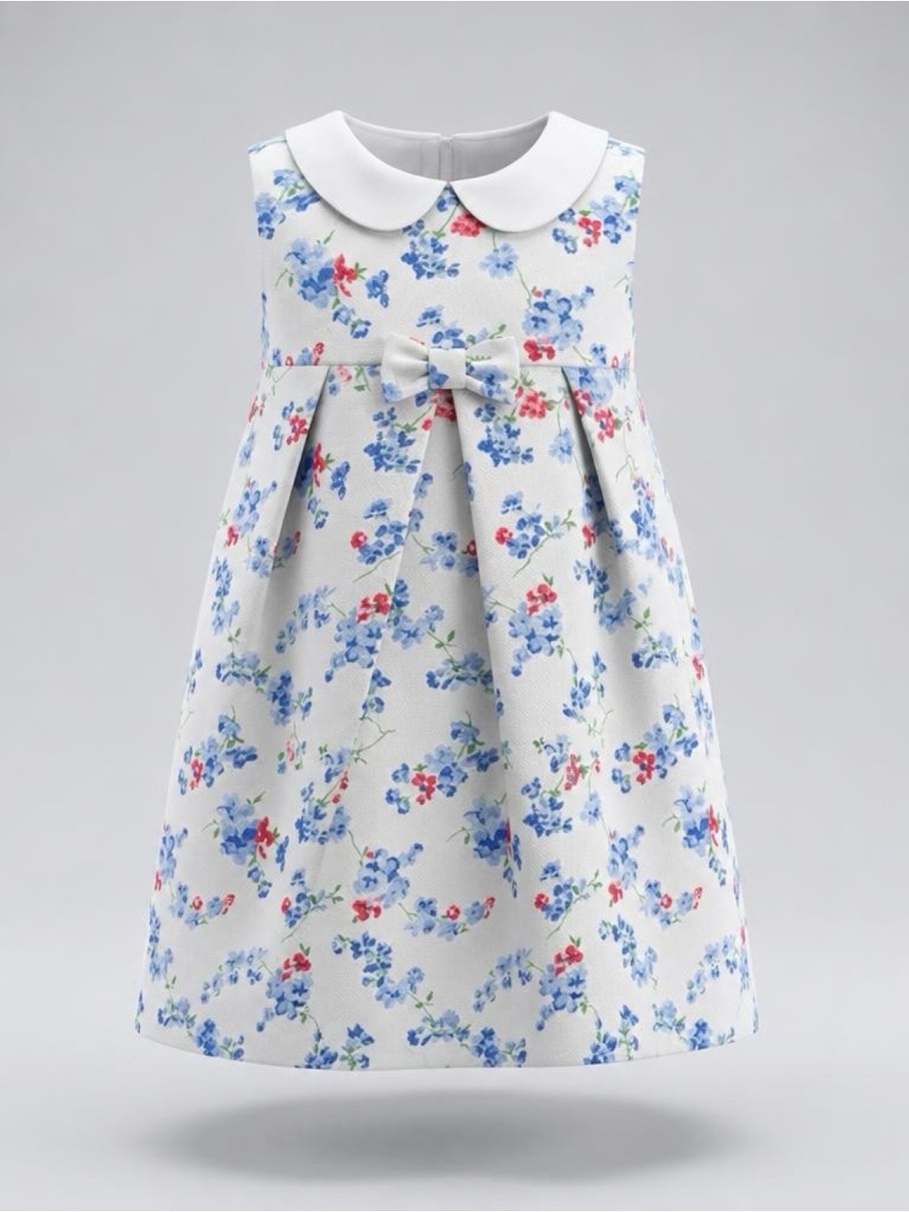 Janie and Jack Baby Girl Floral Dress + Diaper Cover 6-12M